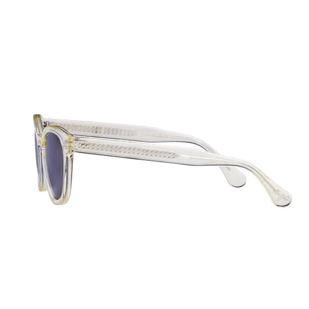 Maui Jim Clear Frame Sunglasses with Silver Mirrored Lenses
